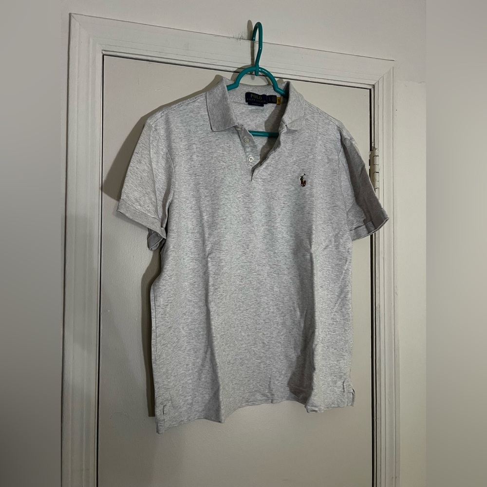 Polo by Ralph Lauren Light Gray Heather Polo Shirt